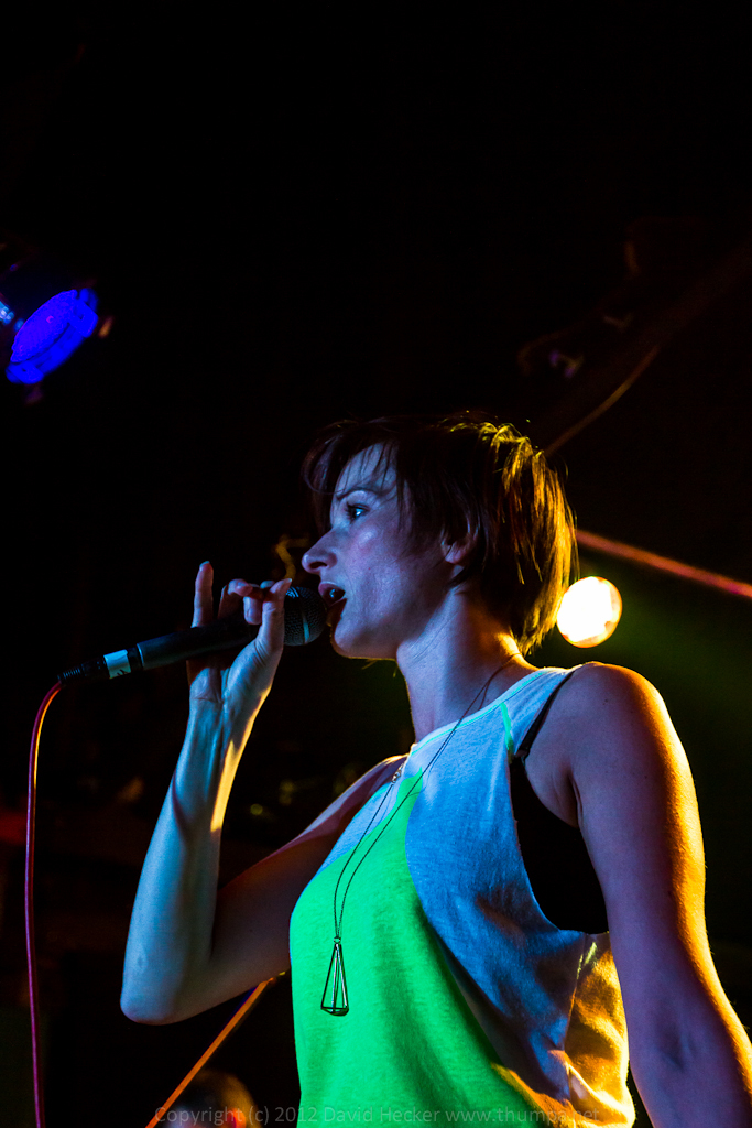Live singer on stage